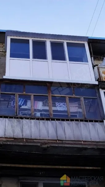 Установка балконного блока