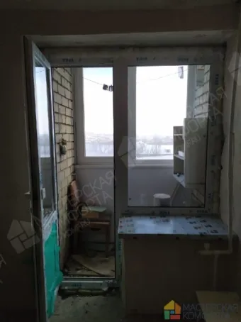 Установка балконного блока