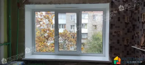 Монтаж подоконников и откосов