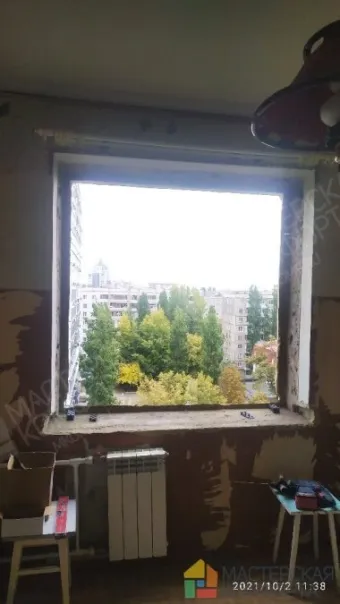Установка балконного блока