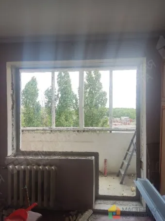 Установка балконного блока