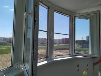 Остекление эркерной лоджии