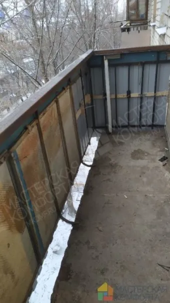 Установка балконного блока