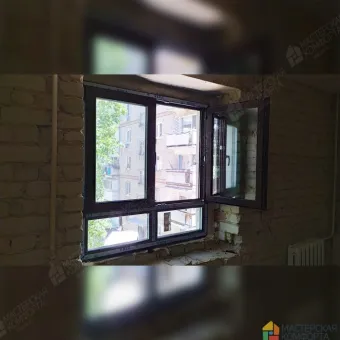 Установка окон с ламинацией
