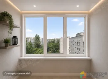 Остекление лоджии 2 м