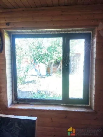 Замена дачного окна с ламинацией